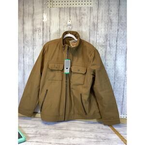 Levi’s Men’s Washed Cotton Utility Jacket Brown Size XL NWT